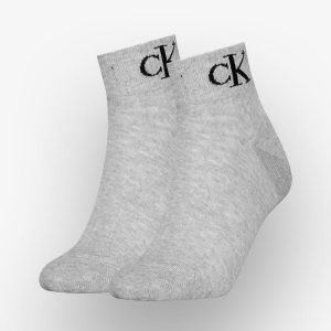 Meias Calvin Klein Quarter 2P Monogram